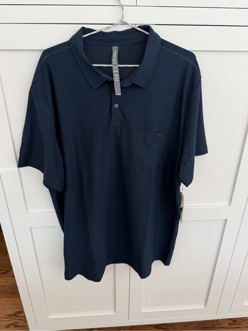Vuori Men's Navy Short-Sleeve Polo Shirt